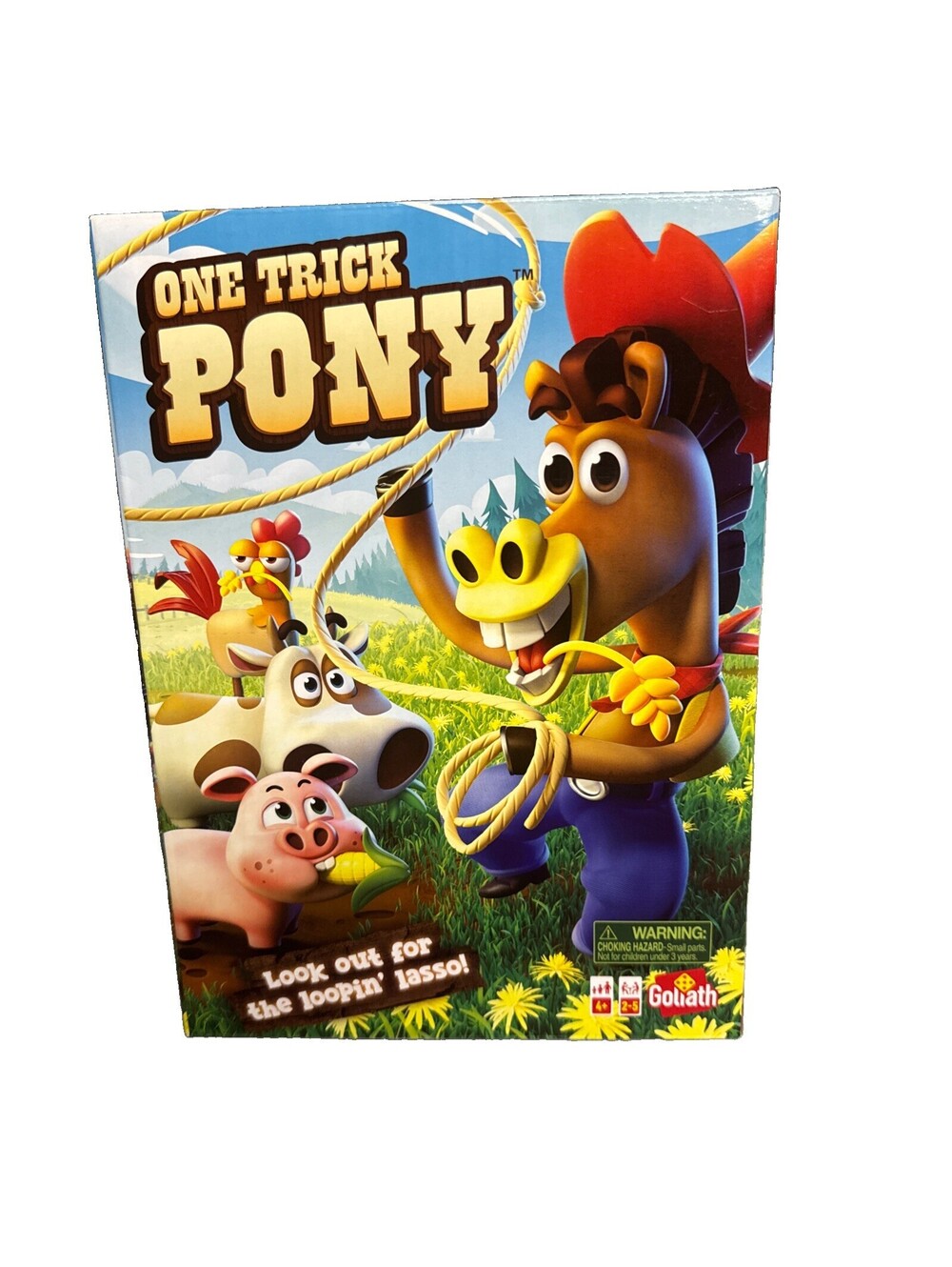 Goliath One Trick Pony Game Round Up Animals Ages 4+ 2-5 Players Loopin’ Lasso